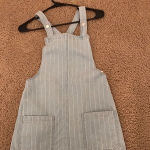 Striped Overall Dress